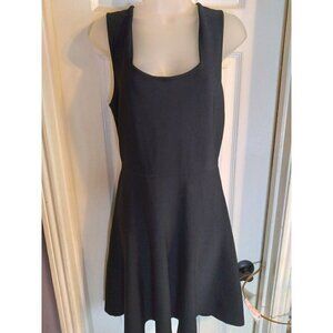 Bcbg Maxazria Dress Black Sleeveless Strapy Lined Back Sz L